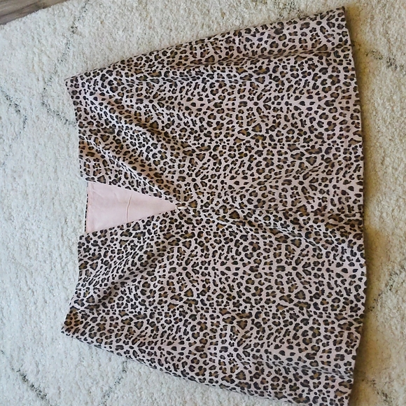 [SOLD]  -- Lush brand, pink leopard print mini skirt - Picture 5 of 7